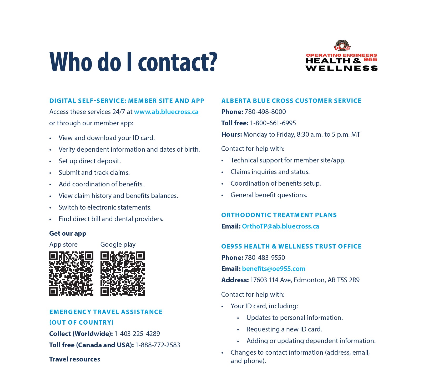 Who do I contact?