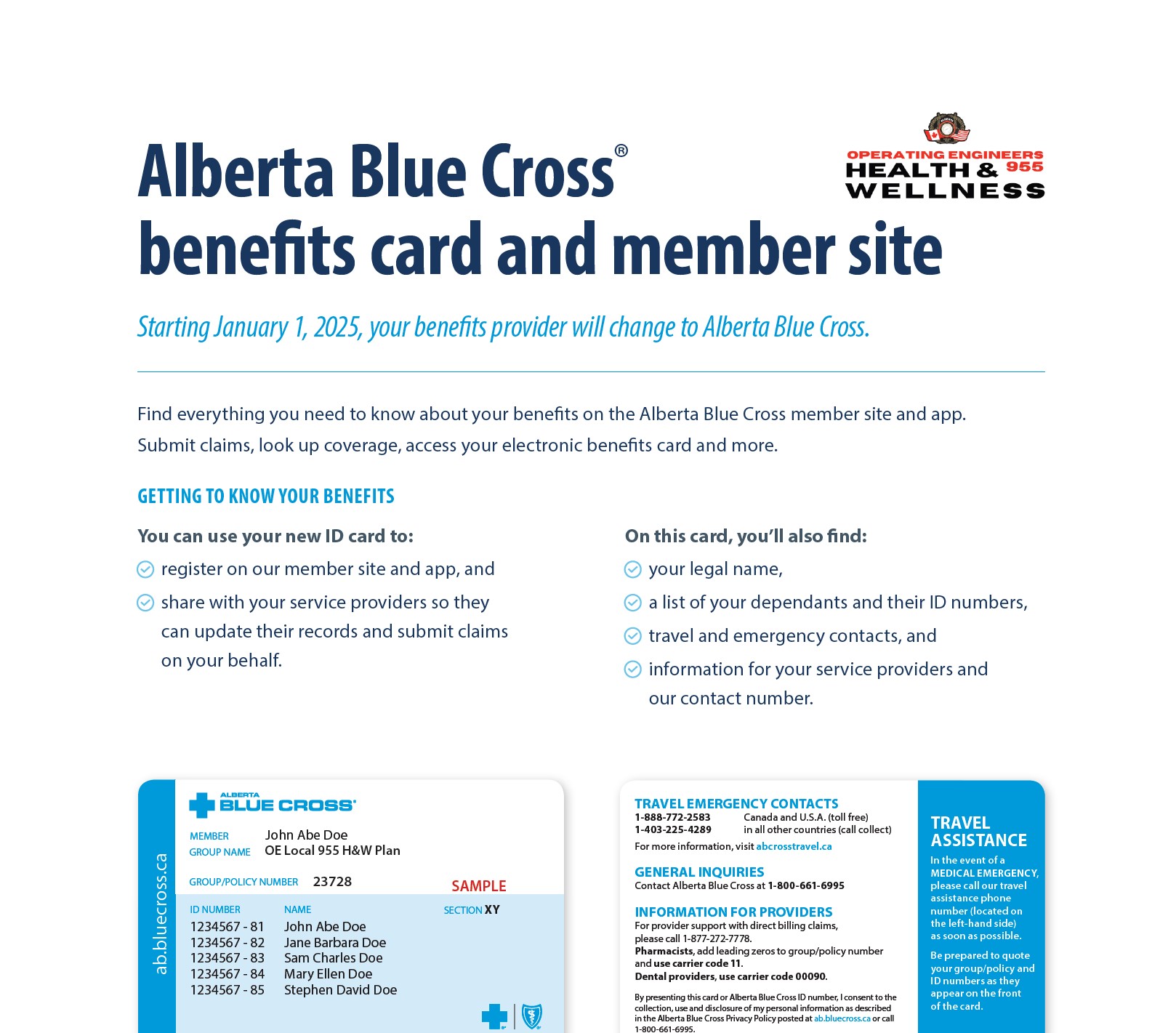 Your new benefits card